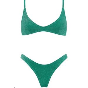 Triangl bikini Maia - jaded sparkle